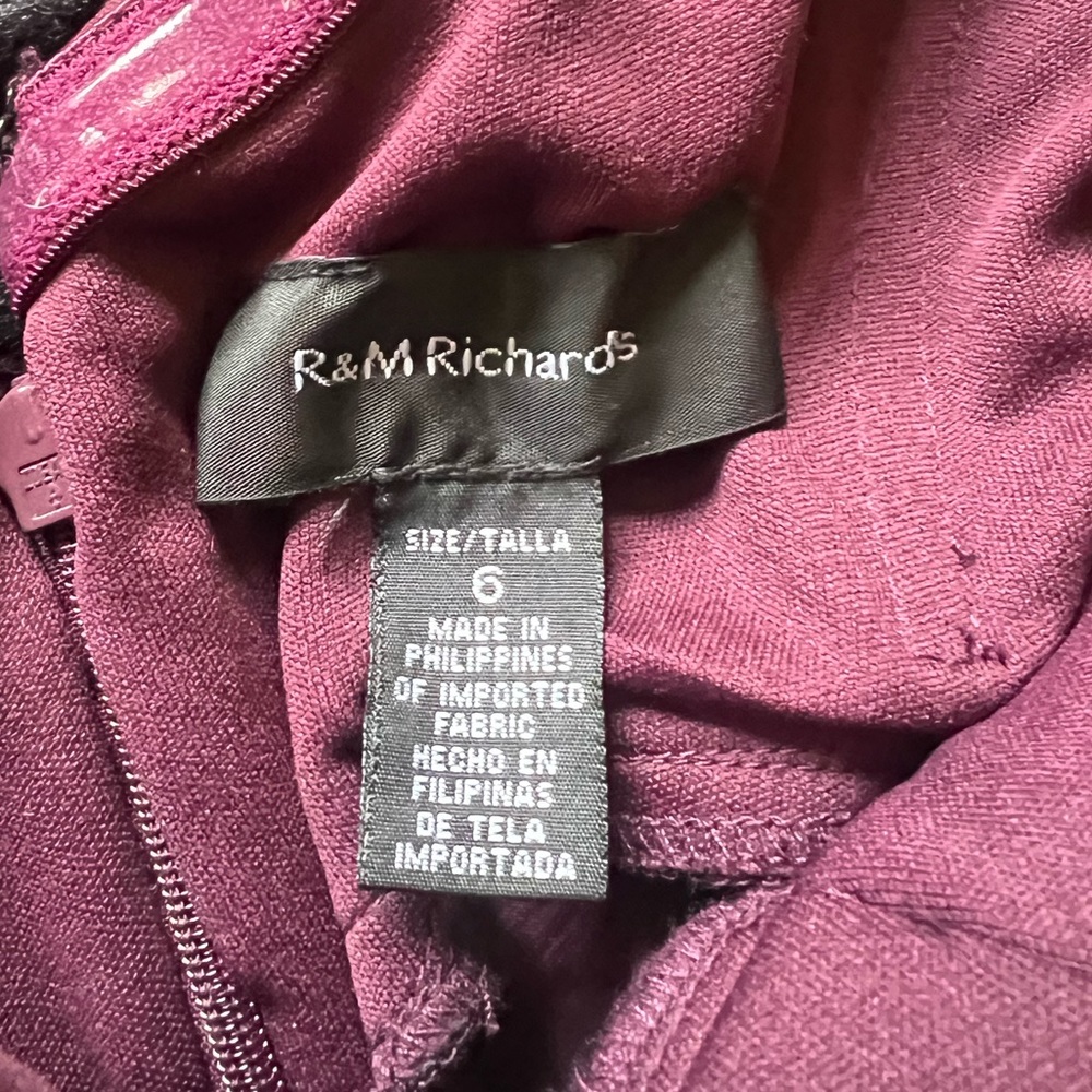 R & M Richard’s purple mermaid dress - Picture 2 of 2